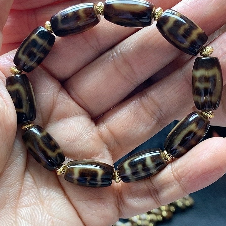 玛瑙/玉髓颈饰合金