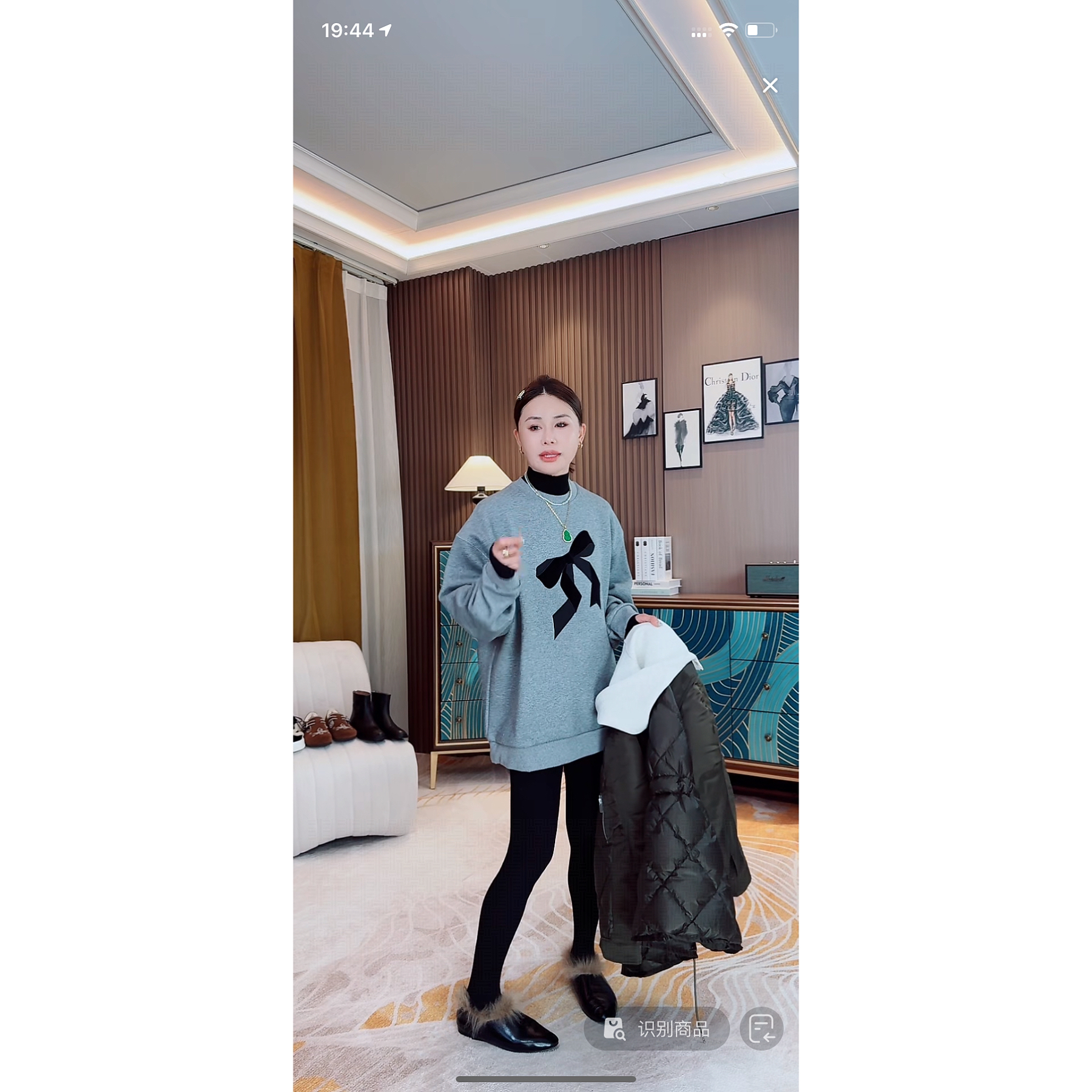 【荣姐精选】休闲松弛蝴蝶结套头衫