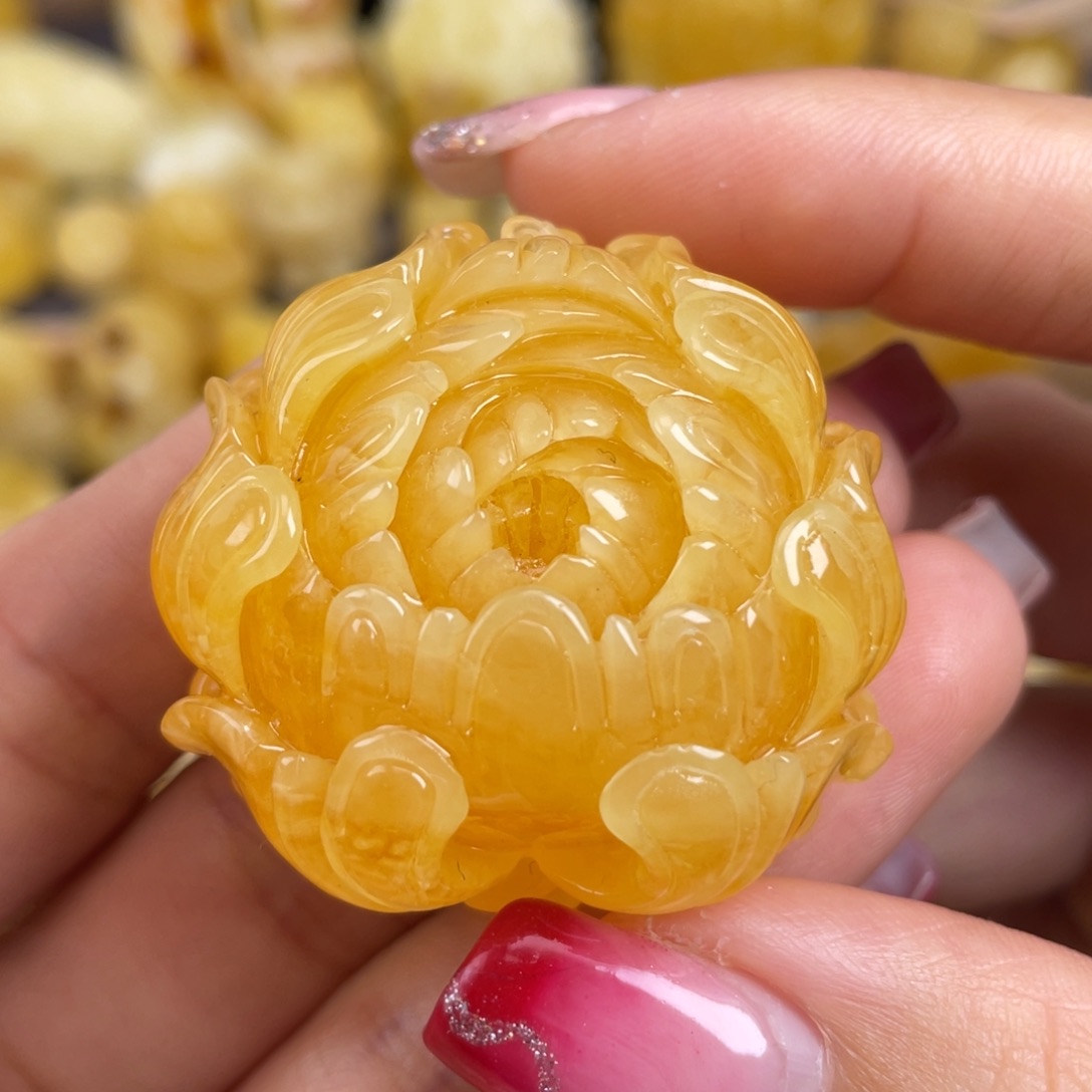 琥珀裸石未镶嵌蜜蜡