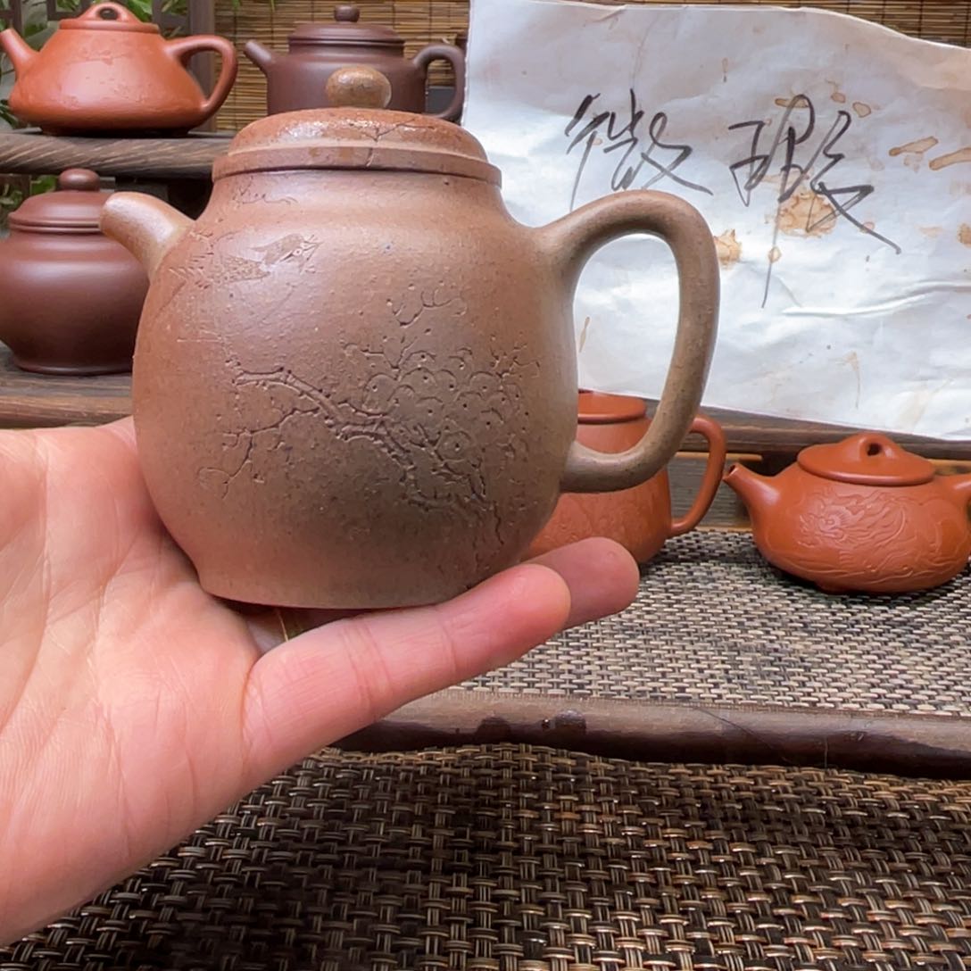 紫砂茶壶宜兴原矿紫砂手工制微瑕180