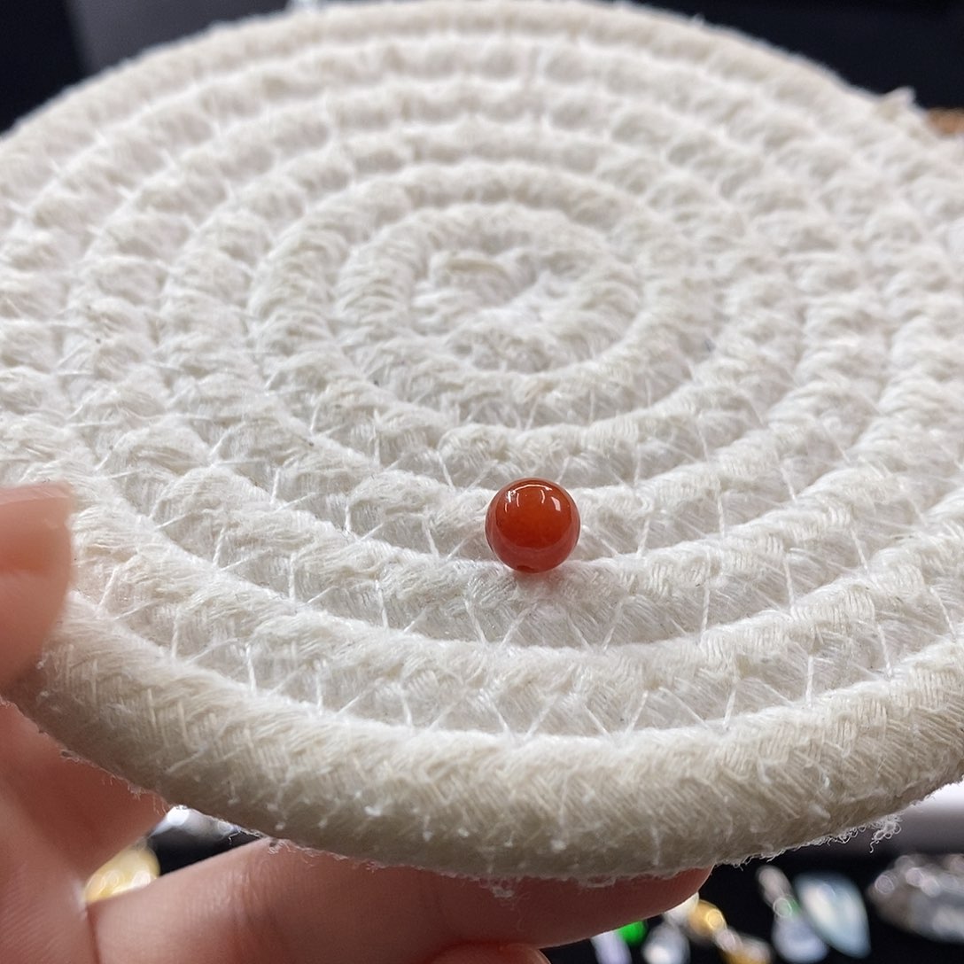 裸石翡翠红翡珠珠