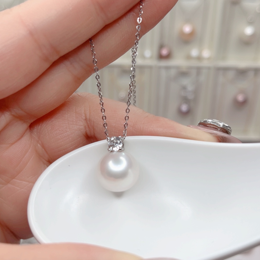 淡水珍珠吊坠(赠链)合金