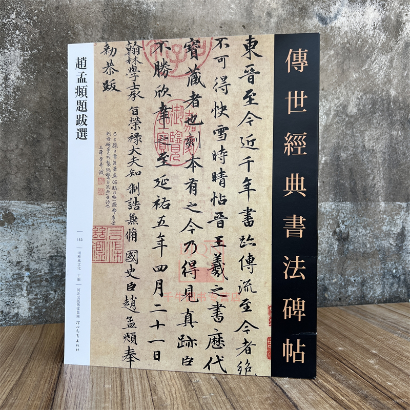 赵孟頫题跋选传世经典书法碑帖附释文毛笔成人临习练字帖法帖墨迹