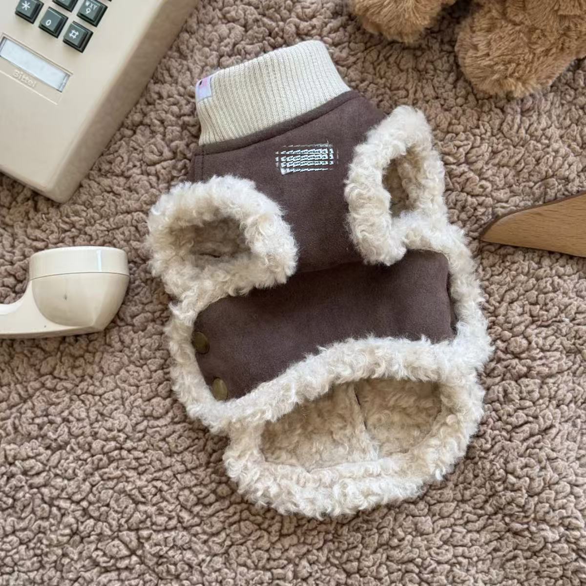 狗狗衣服秋冬款宠物棉服泰迪比熊博美雪纳瑞小型犬猫咪加厚保暖