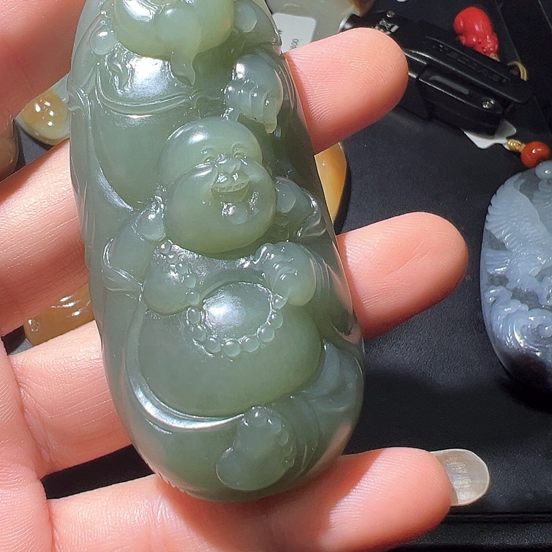 和田玉（糖玉）9K金镶嵌手链