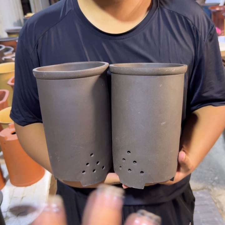 紫砂紫砂花盆破损补发高度22口径14俩只