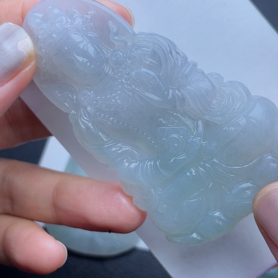 定制翡翠未镶嵌翡翠吊坠