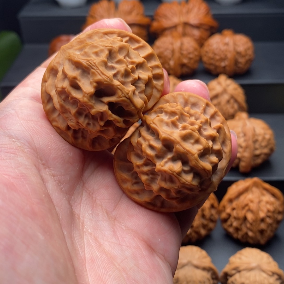 把件文玩核桃45尺野生龙鳞