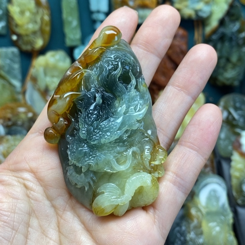 【闪购商品】岫玉颈饰未镶嵌虎**威龙