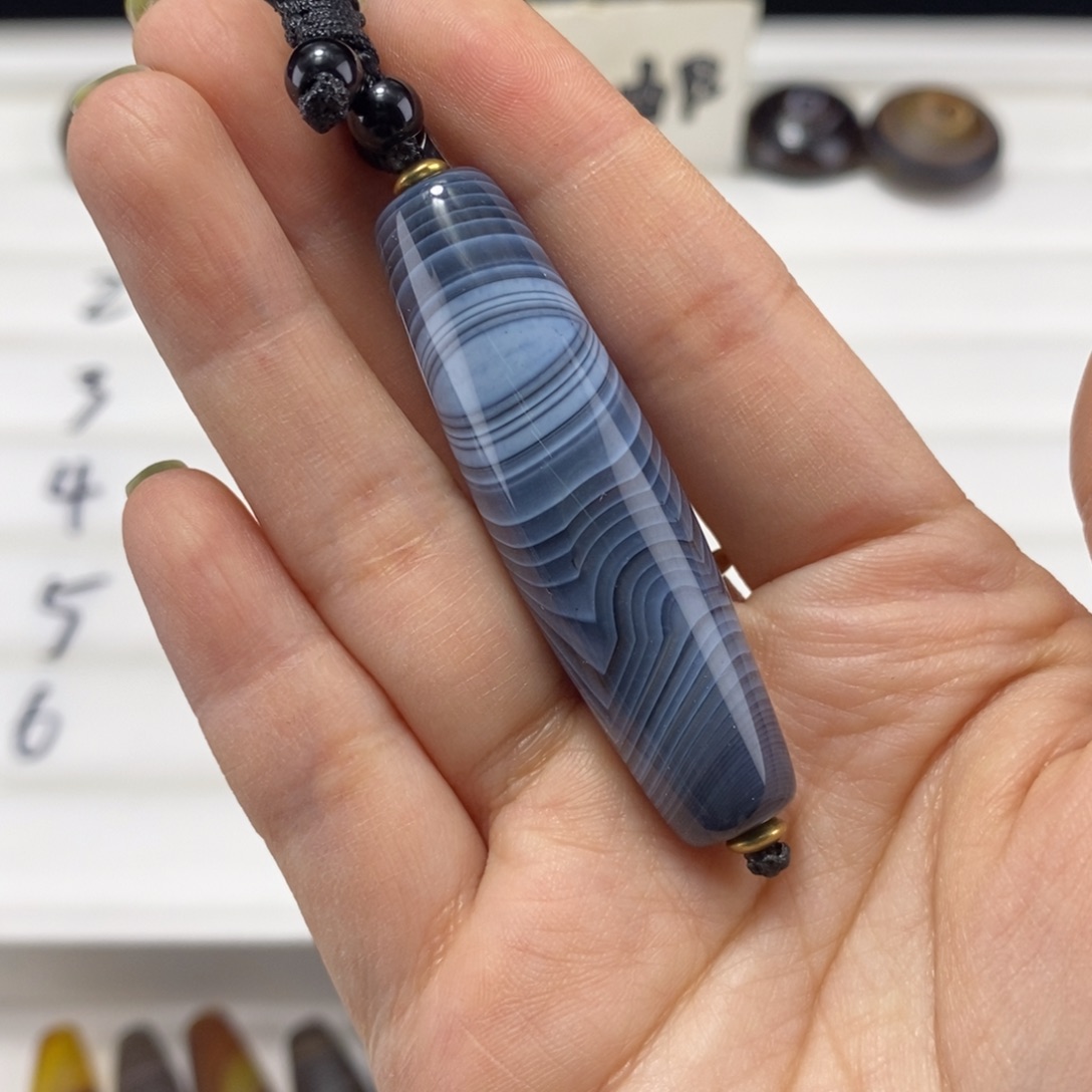 风****玛瑙/玉髓合金颈饰