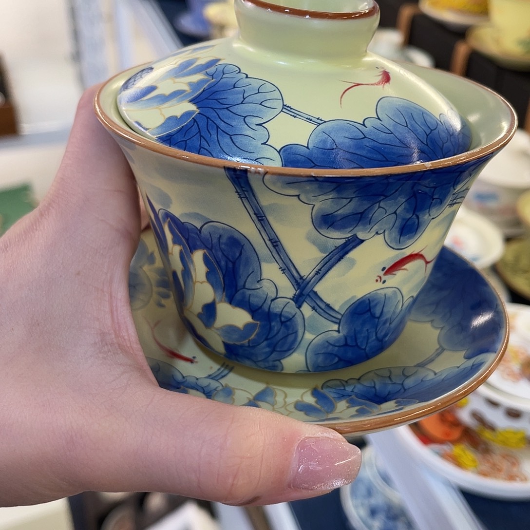 陶景德陶瓷盖碗茶具