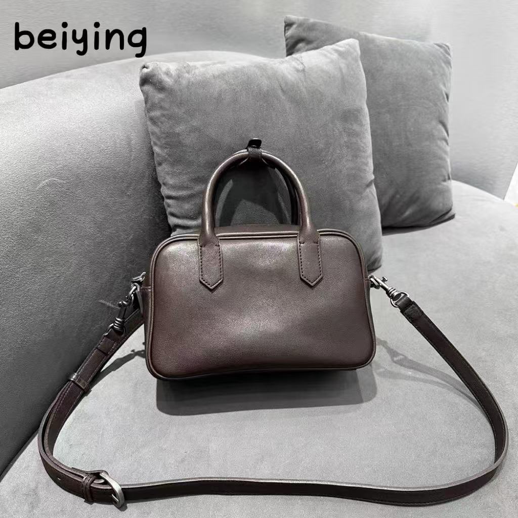 【贝影女包】明星同款宽宽女包植鞣头层牛皮真皮单肩斜挎新款手提包