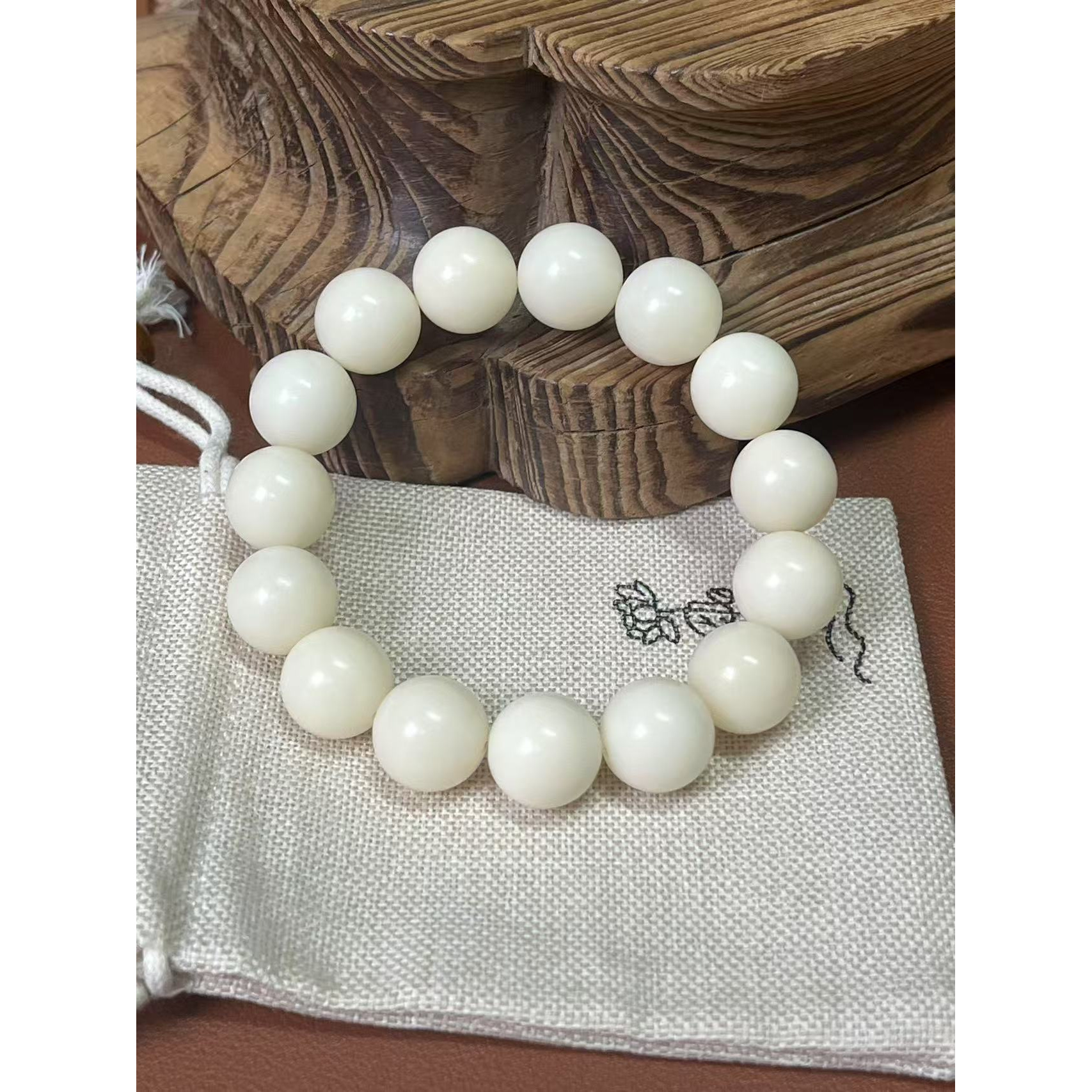 785白玉菩提手串zy-785 （无礼盒）