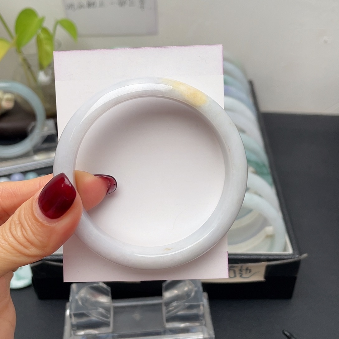 翡翠手镯未镶嵌57正圈