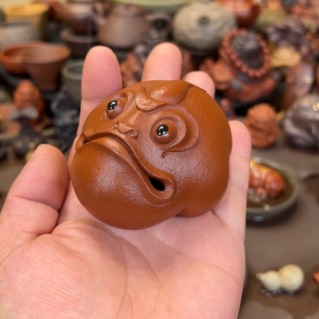 茶宠紫砂紫砂金蟾