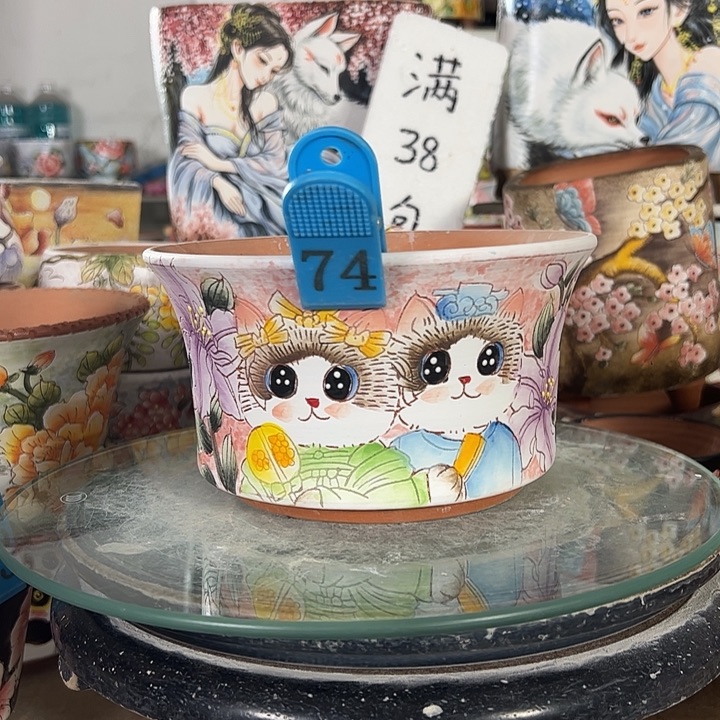 景德镇手绘花盆性价比超高