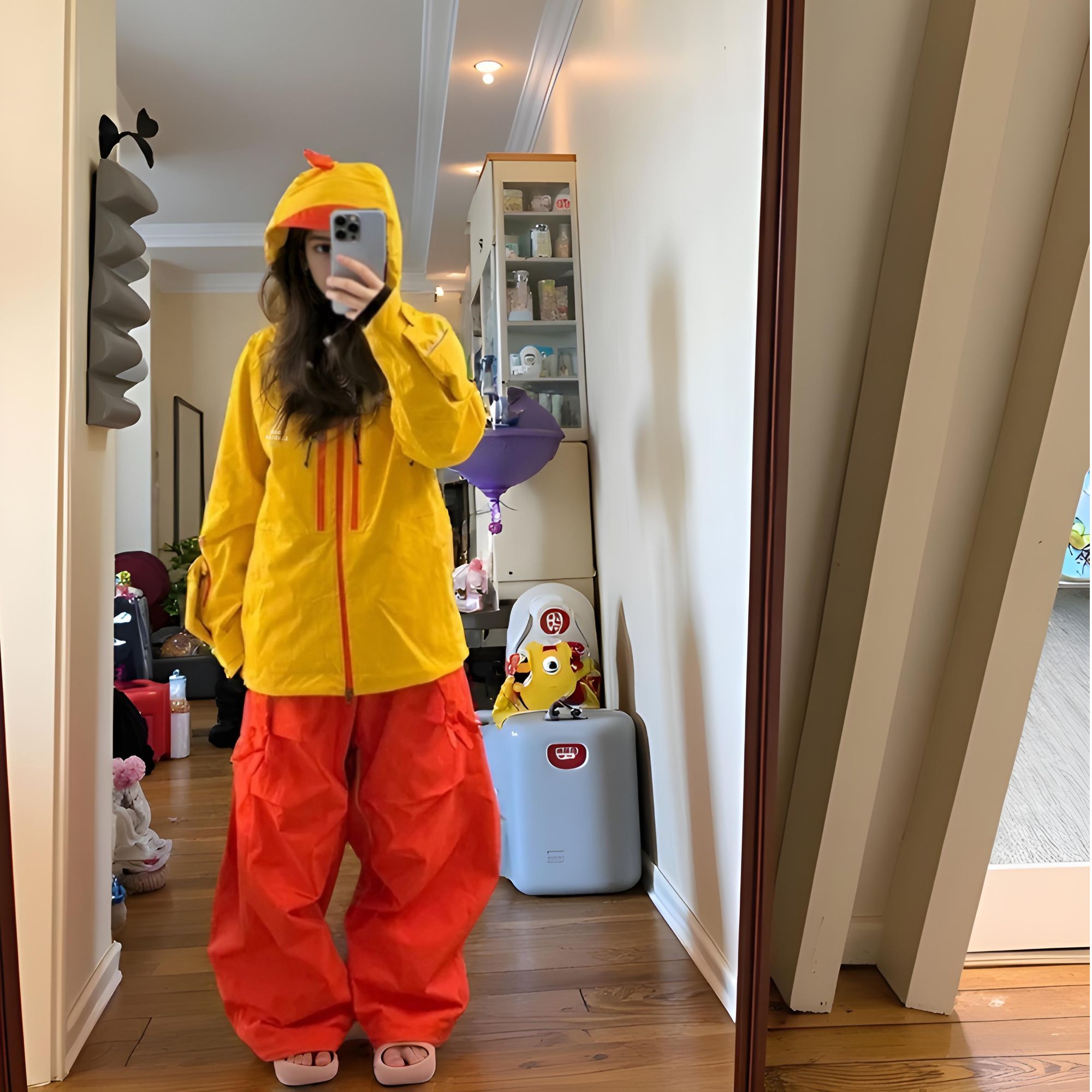 芙沿小黄鸡滑雪服外套女2025冬新款设计感单小众单板防风雪服装备