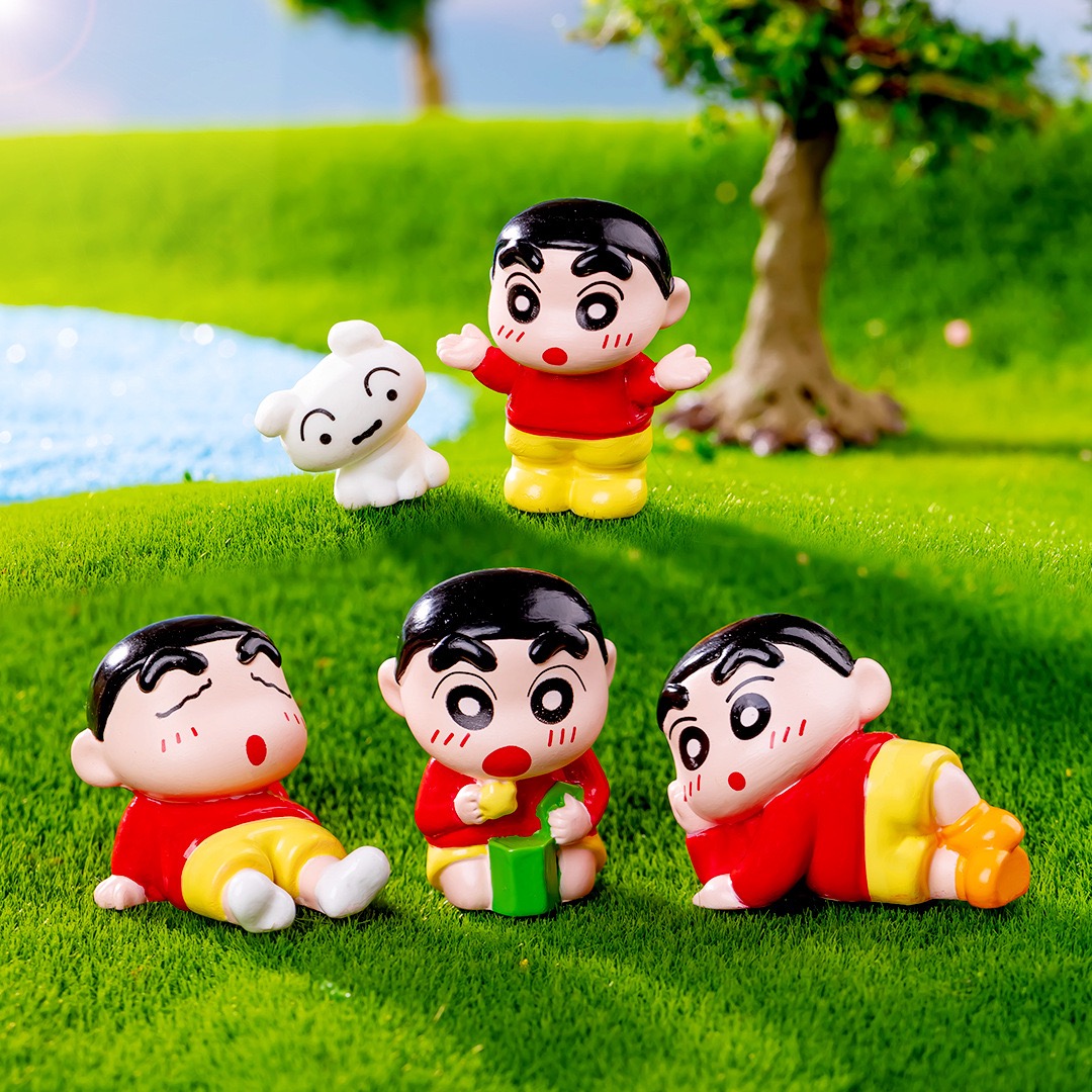 【双许愿+对对碰】微景观可爱小新diy实色树脂创意小摆件车载饰品