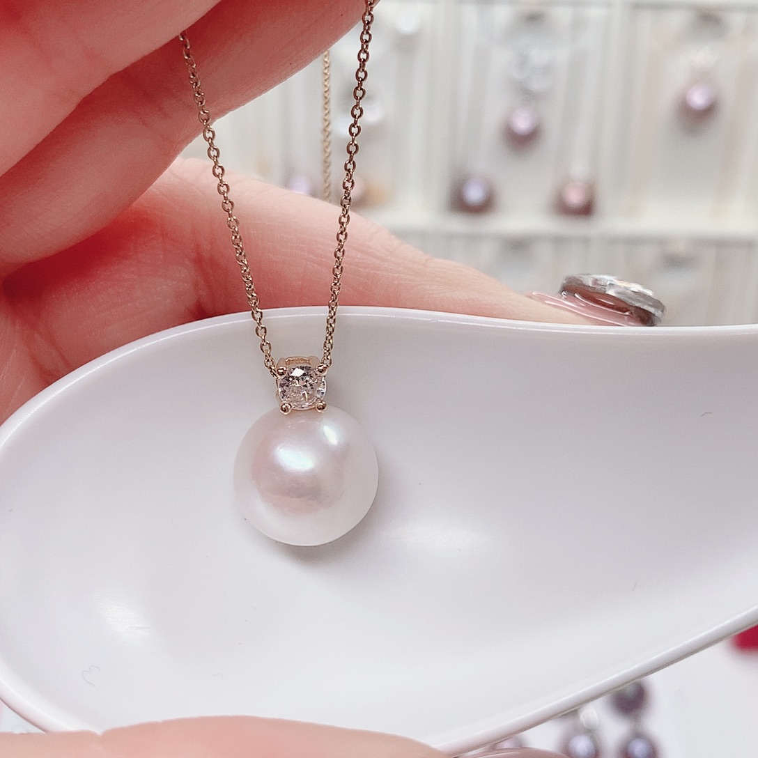 淡水珍珠吊坠(赠链)合金