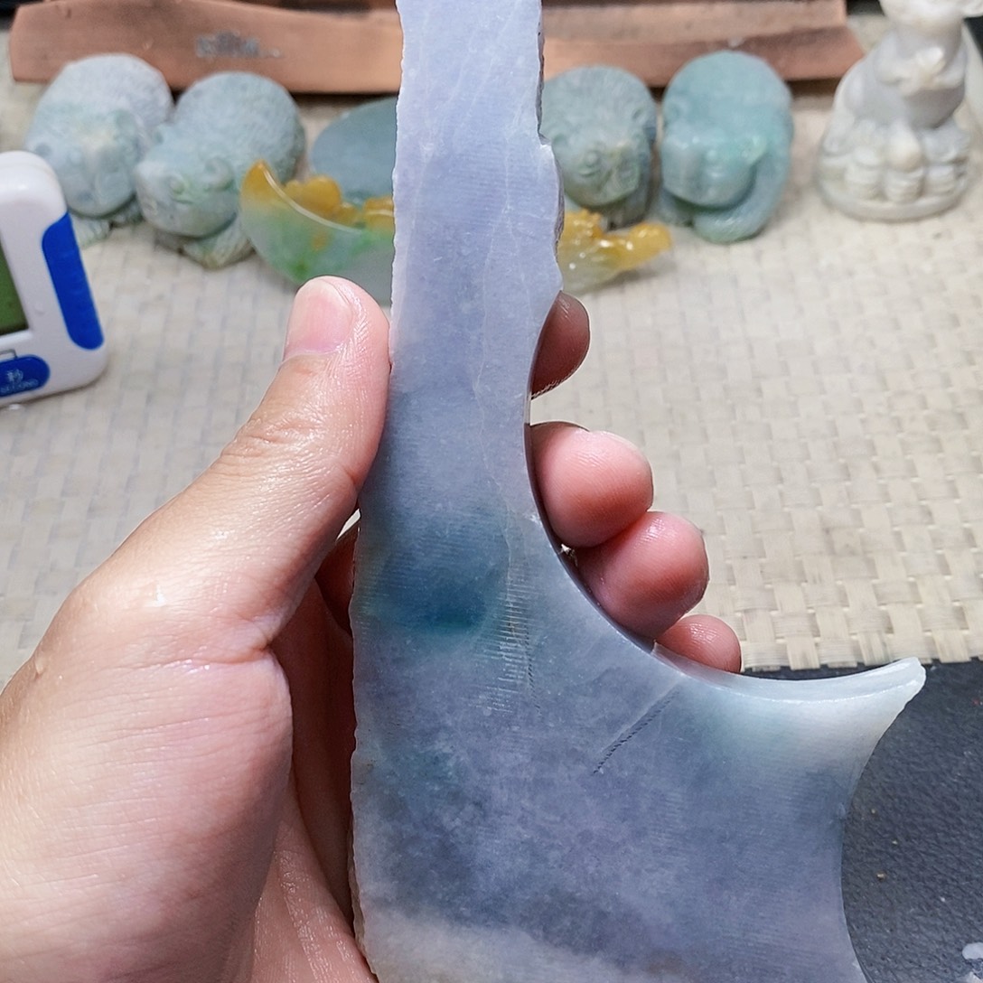 T***7翡翠未镶嵌颈饰598