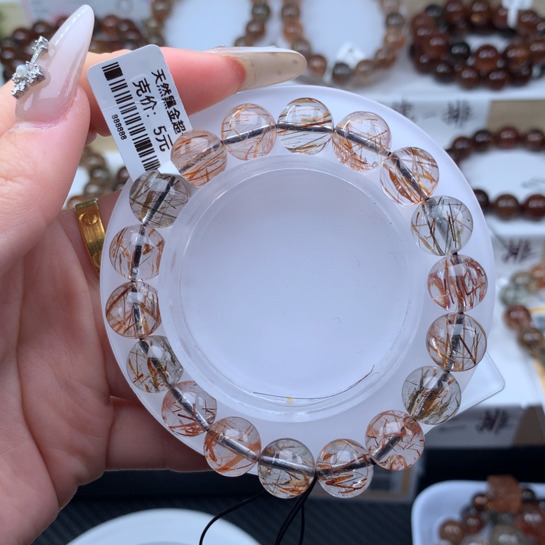 手串水晶未镶嵌黑金超七多样性发其一