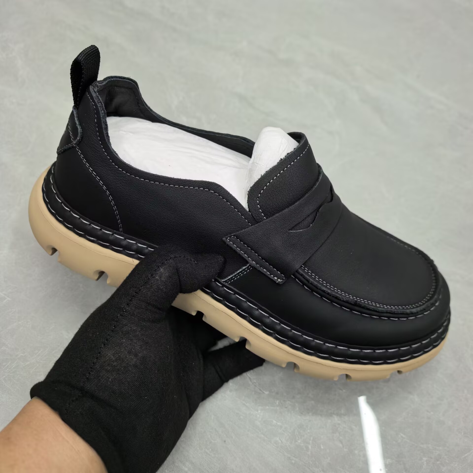 豆豆鞋男皮鞋男25017-1（牛皮）