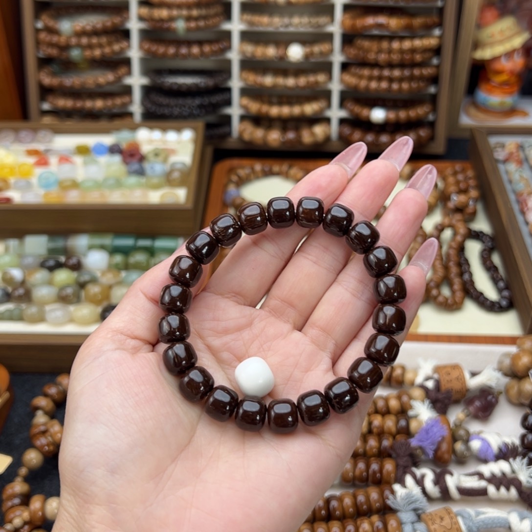 美***了把件库克紫金库克老型➕白珠子