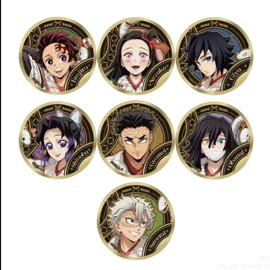 【蛇年限定吧唧】鬼灭之刃蛇年限定烫金徽章吧唧