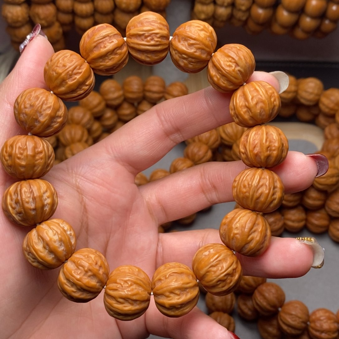 猴头核桃手串17-18mm全品京八棱