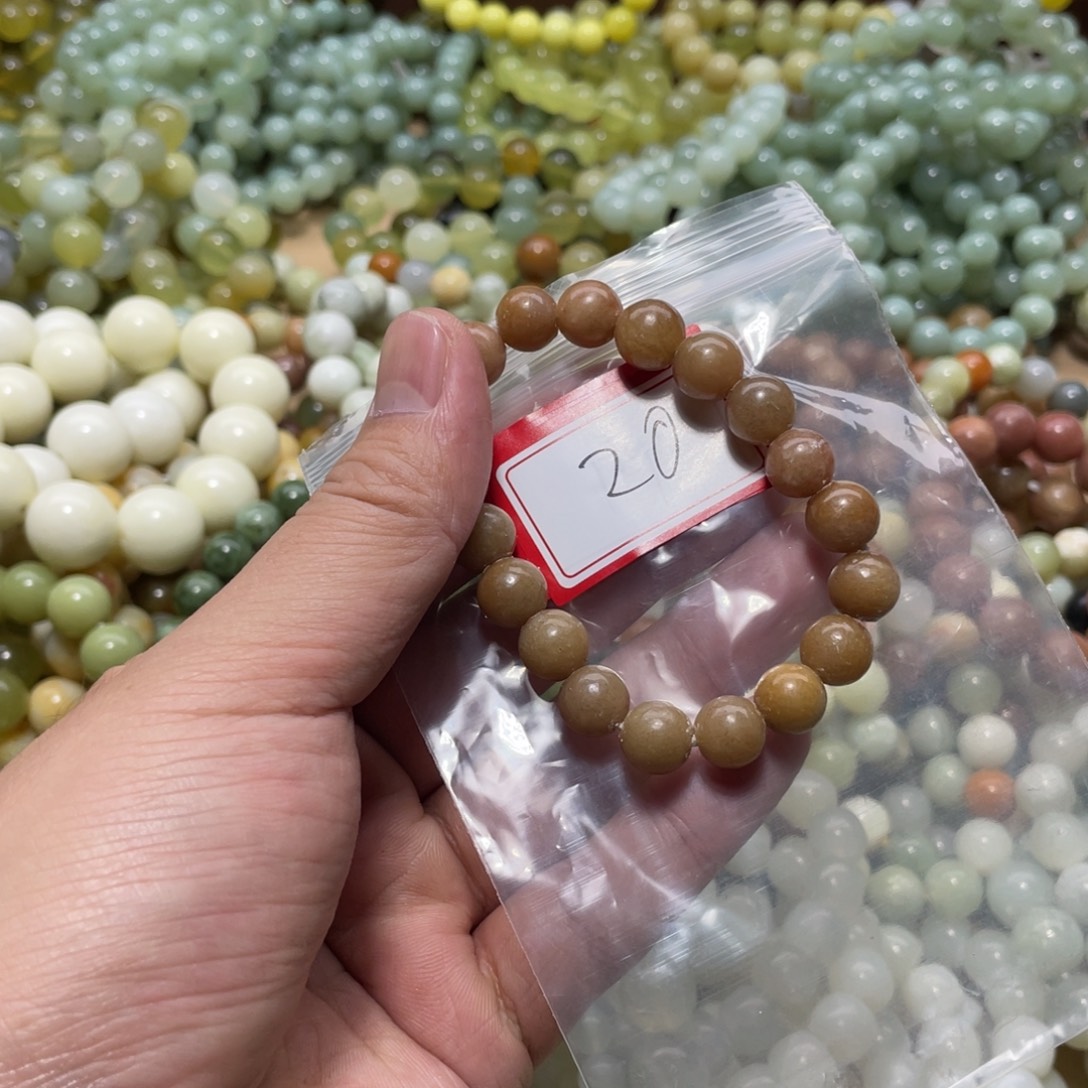 蛇纹石玉未镶嵌手链