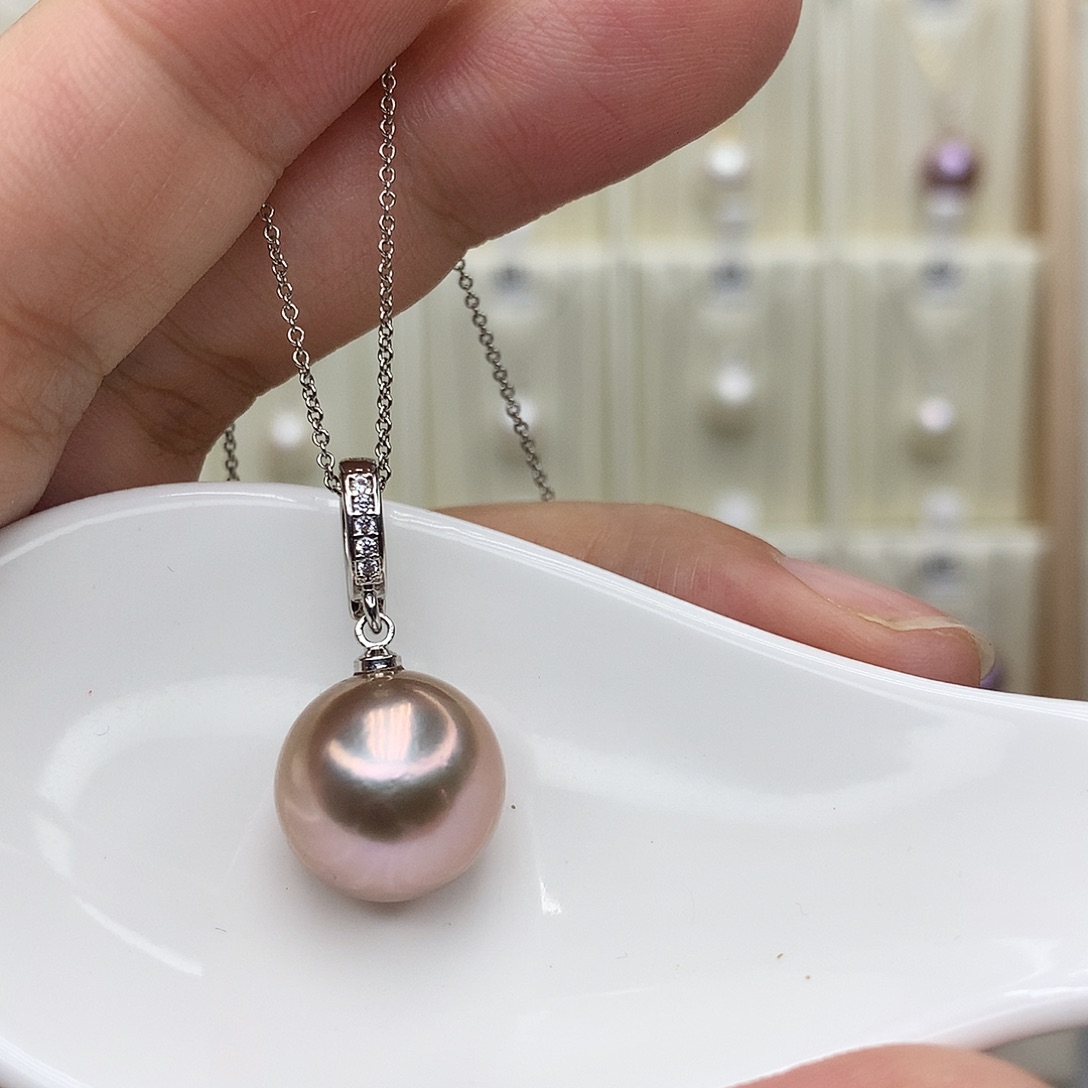 淡水珍珠吊坠(赠链)合金