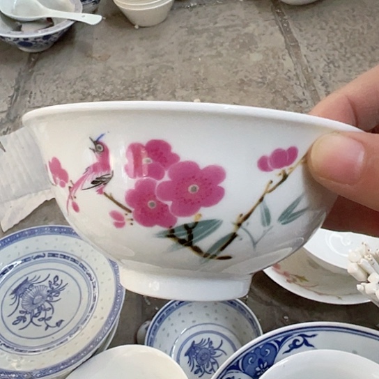 摆件陶景德镇高温玲珑陶瓷