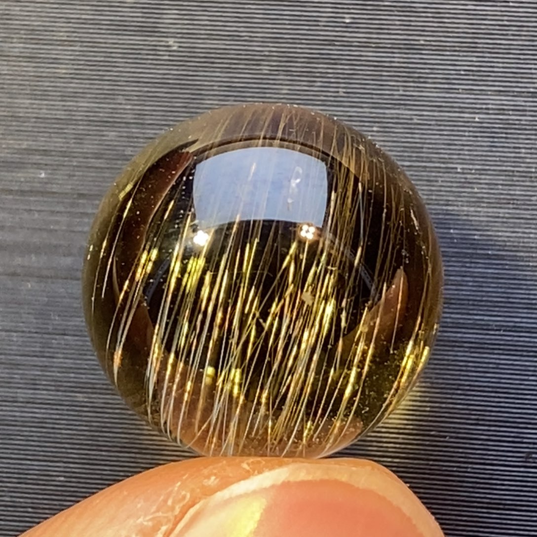 水晶颈饰未镶嵌金发晶顺发11mm