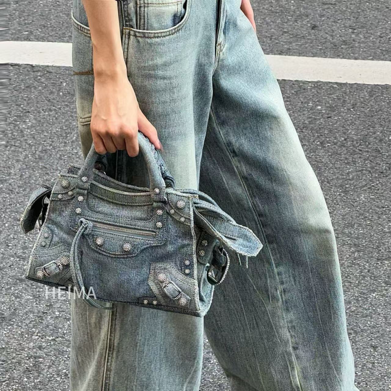 95新 Balenciaga/巴黎世家 14126171 巴黎世家机车包小 26*17