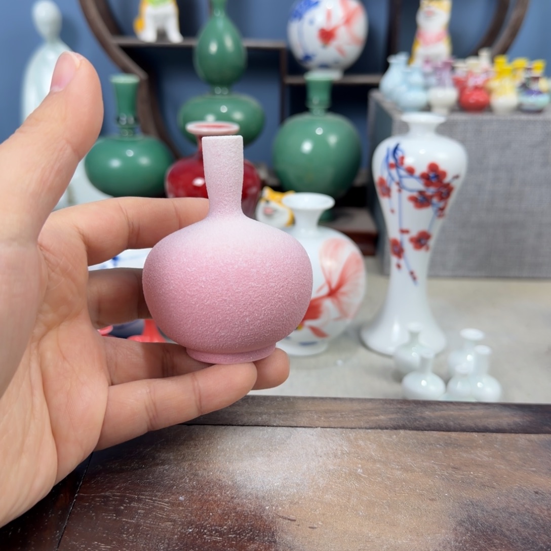 陶瓷手工小花器摆件