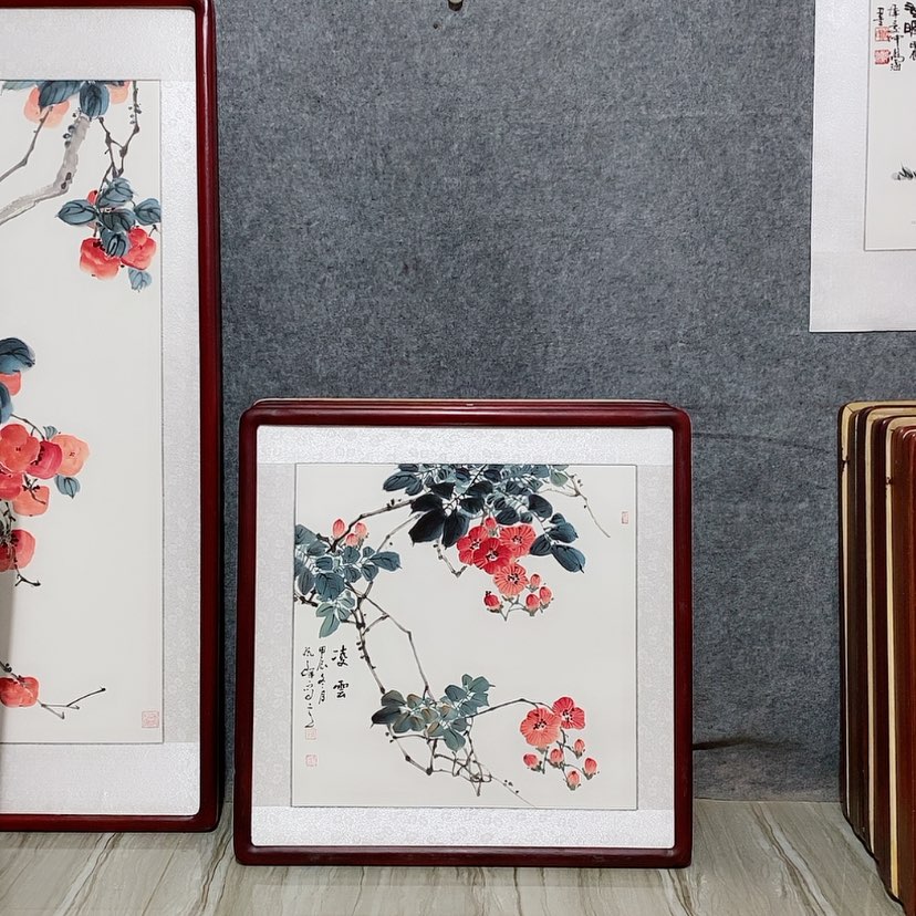 【闪购商品】国画书画作品带框65×65厘米