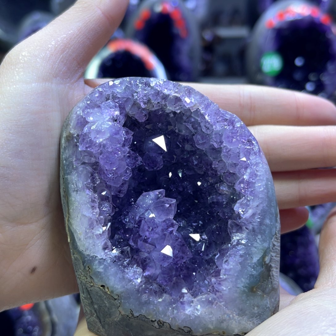 紫晶摆件未镶嵌紫水晶