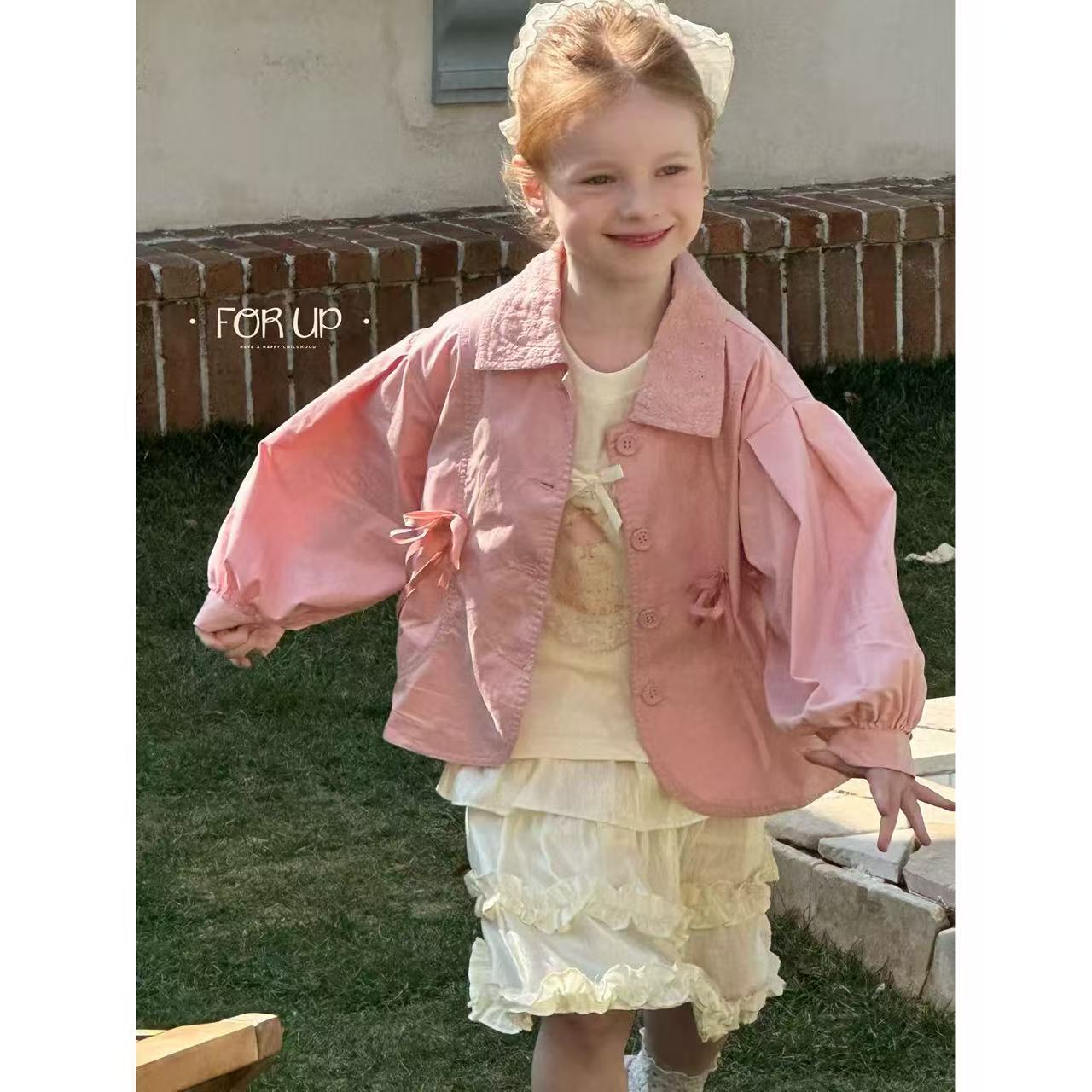 【现货】251-FU-85039多色法式芙甜木耳边蛋糕裙裤