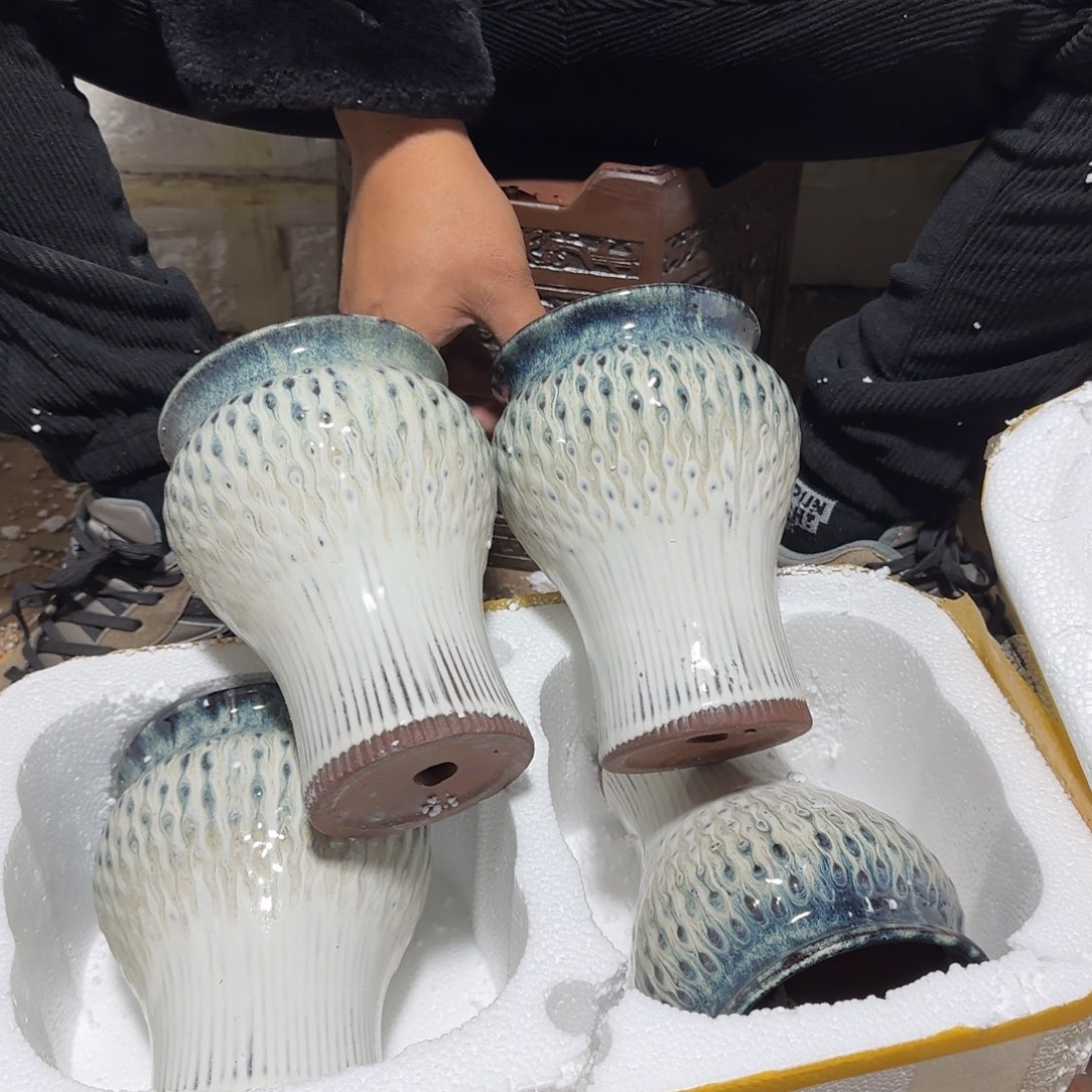 紫砂花盆瑕疵是我