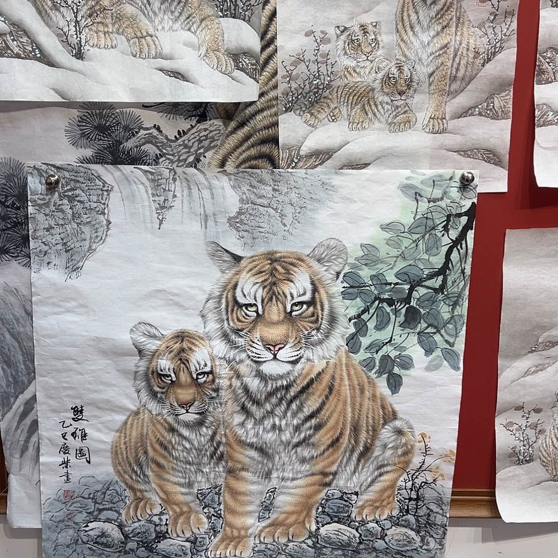 国画赵庆业老师国画作品月