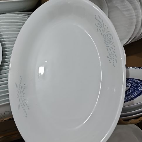 瓷玲珑福字12寸鱼盘2个微瑕疵