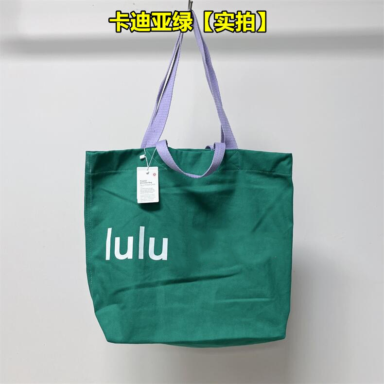 有灵魂【LULU EPOCH】Doub Hand字母帆布包单肩托特包---LPP---CSH