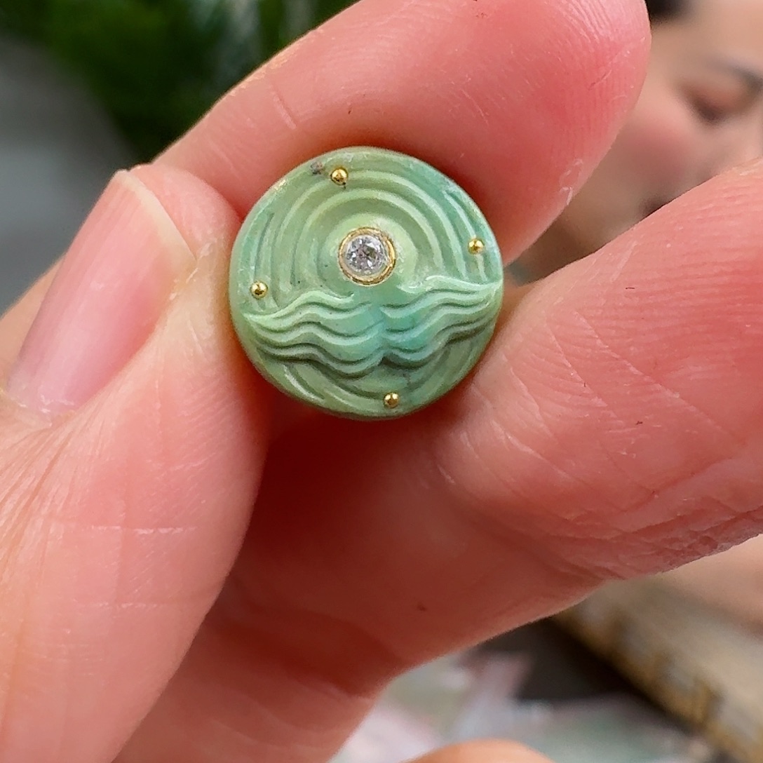 绿松石珠宝奇石未镶嵌