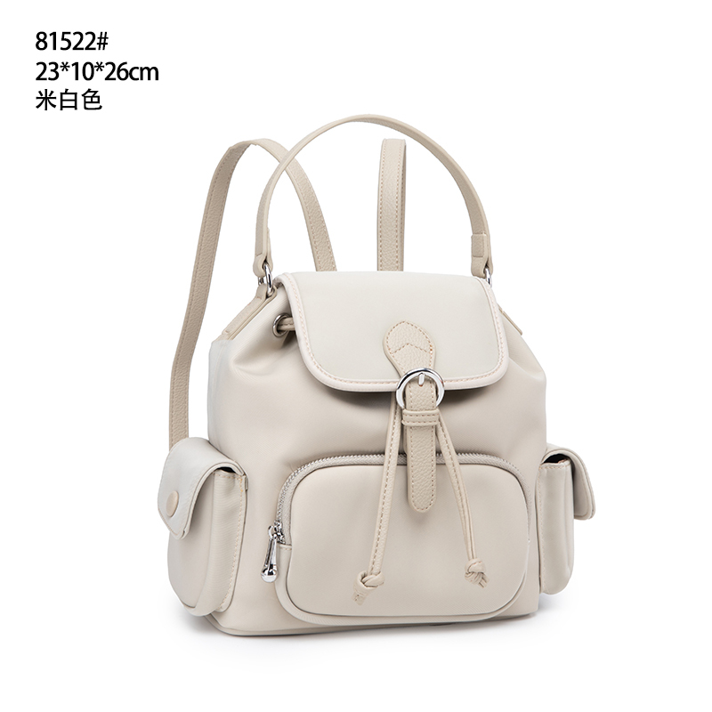 【佐伊甄选】QYX-81522-风衣色轻奢女士时尚百搭小众真皮单肩挎包