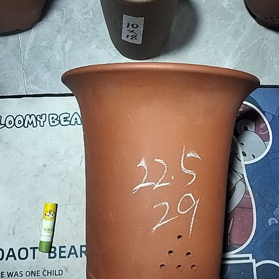 紫砂红泥莲花金钟一个