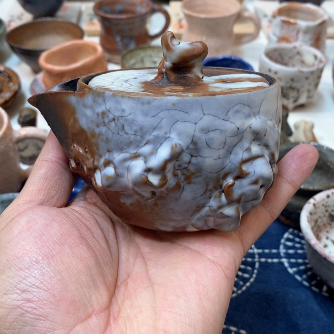 柴烧侘寂粗陶茶具