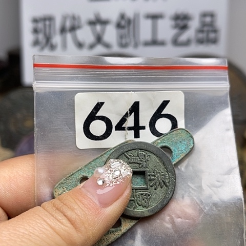 铜一****坑现代文创工艺品现代花钱