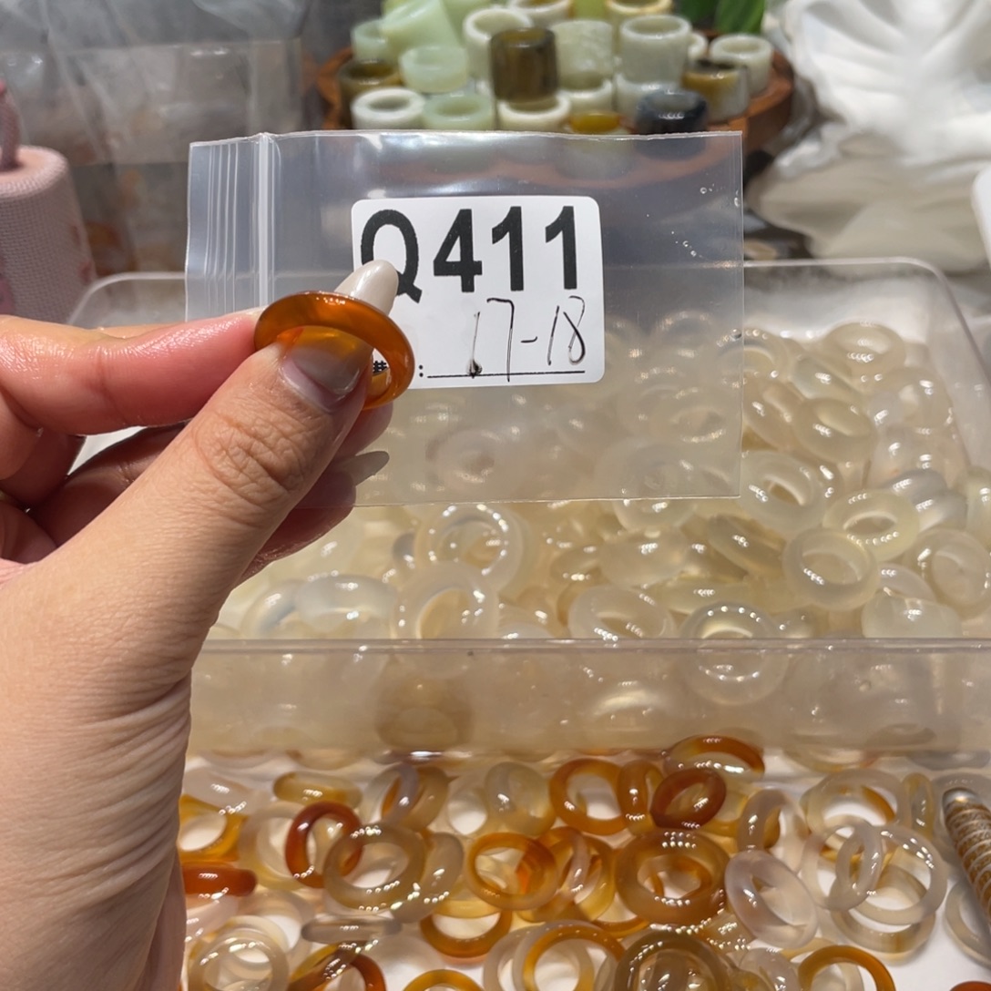 玛瑙/玉髓未镶嵌戒指411