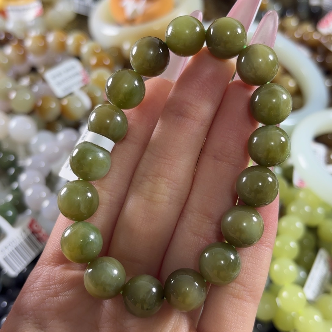 和田玉未镶嵌手链454