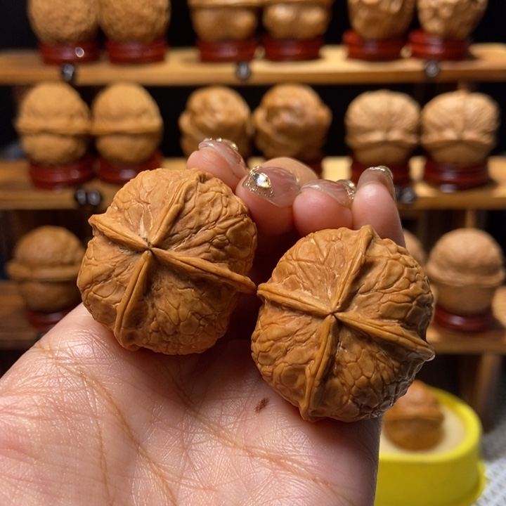 吊坠文玩核桃柿饼四棱24